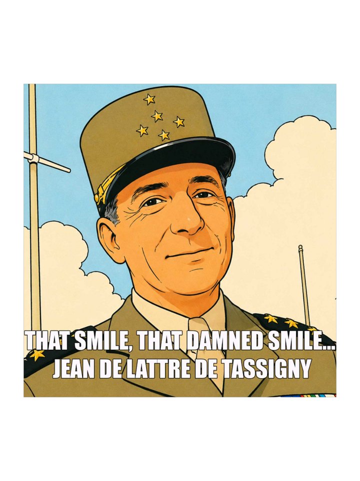 That smile, That damn smile - Jean De Lattre De Tassigny (Sticker) product image (1)
