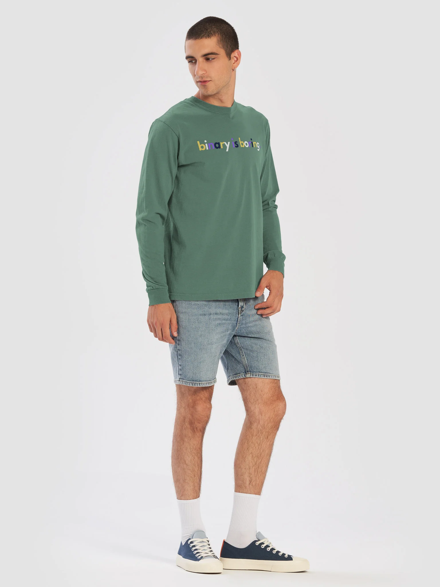 Binary Is Boring long sleeve tee product image (39)