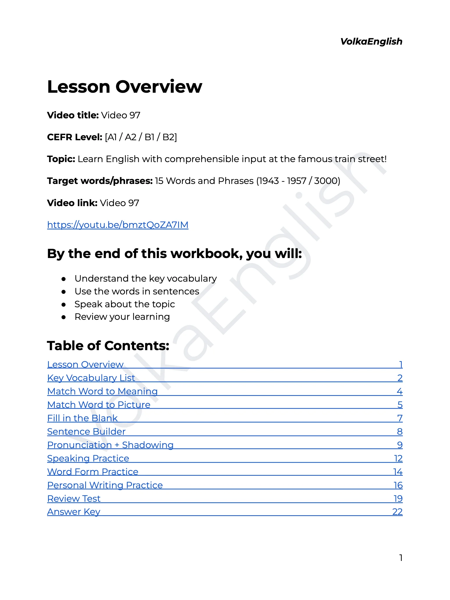Video 97 Study Pack product image (2)
