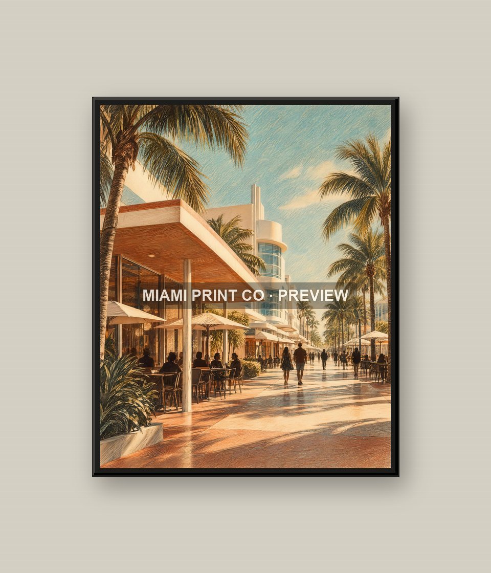 Lincoln Road | Framed Art Print product image (1)