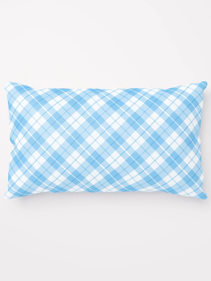 Blue/White Check Plaid Pillow product image (1)