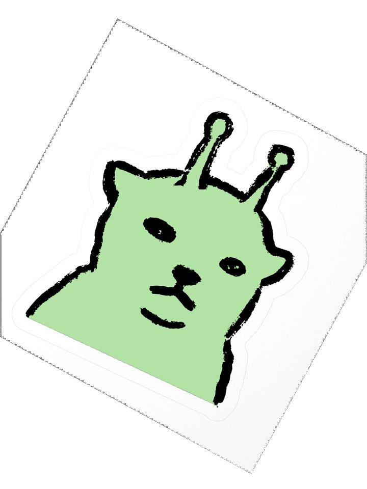 Alien cat sticker product image (6)