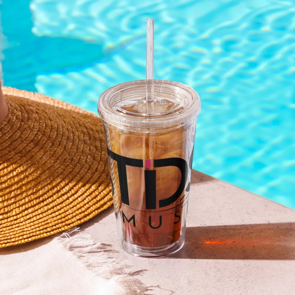 TDS Music 16oz Double Wall Insulated Tumbler - Clear, Music Themed Design product image (2)
