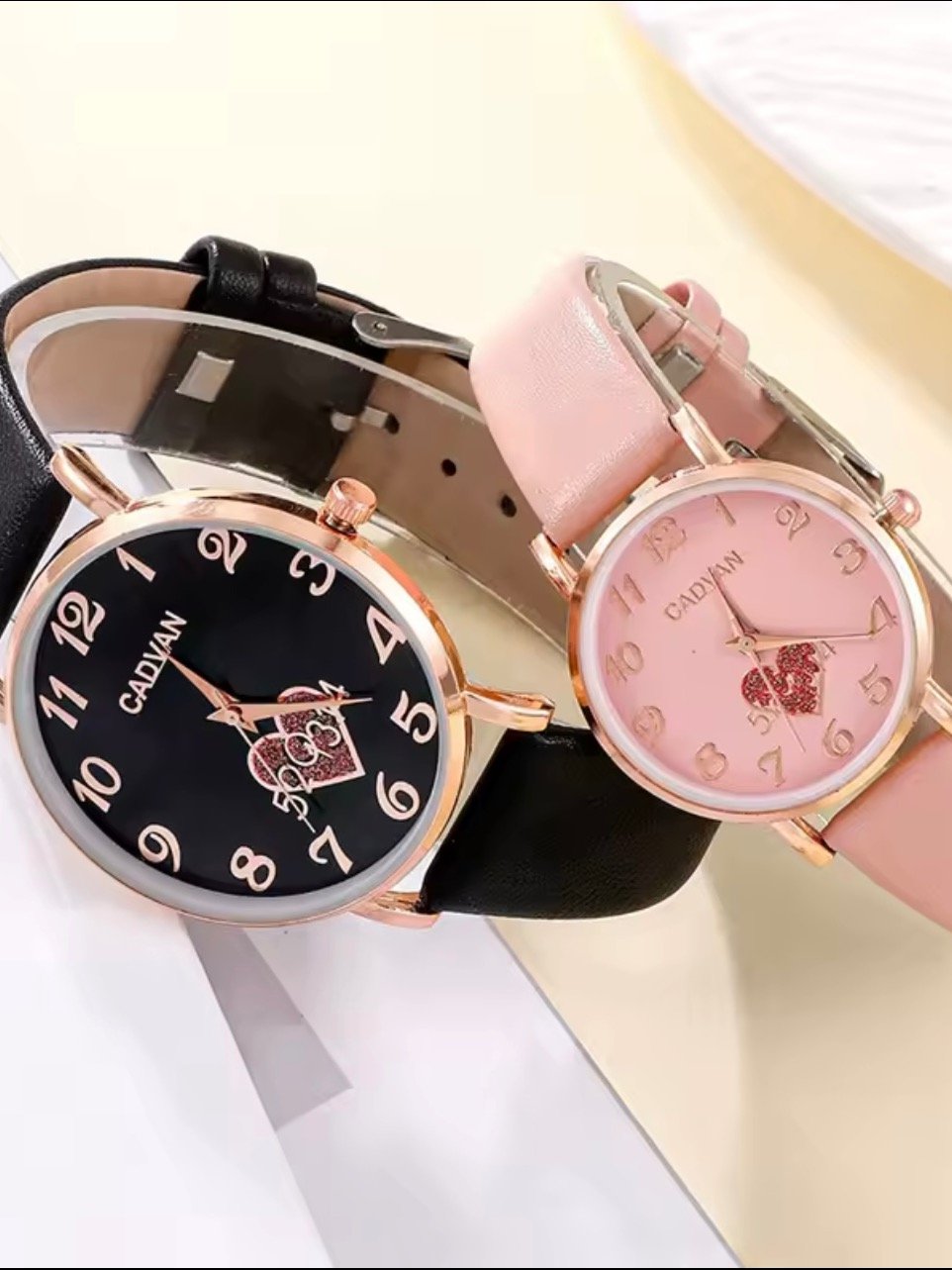 Top Luxury Brand Couple Watch For Women Men Clock Male Calendar Love Dial Quartz Wrist Watches Leather Ladies Man Watch no box included product image (2)