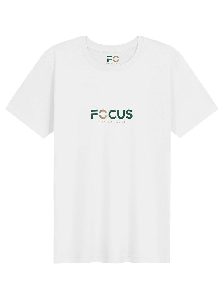 FOCUS Tee — White product image (1)