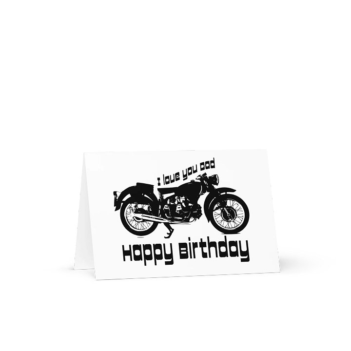 Motorcycle Happy Birthday Card for Dad product image (2)