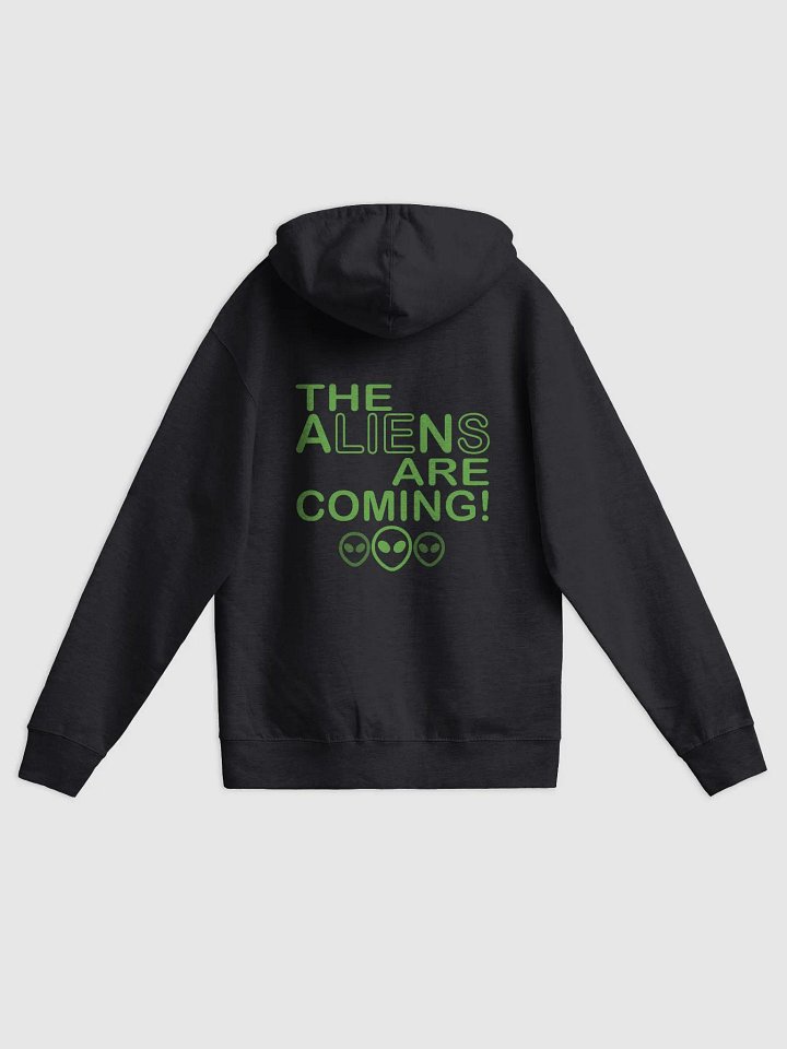 The Aliens Are Coming! - Green - Independent Trading Co. Fleece Zip Up Hoodie product image (1)