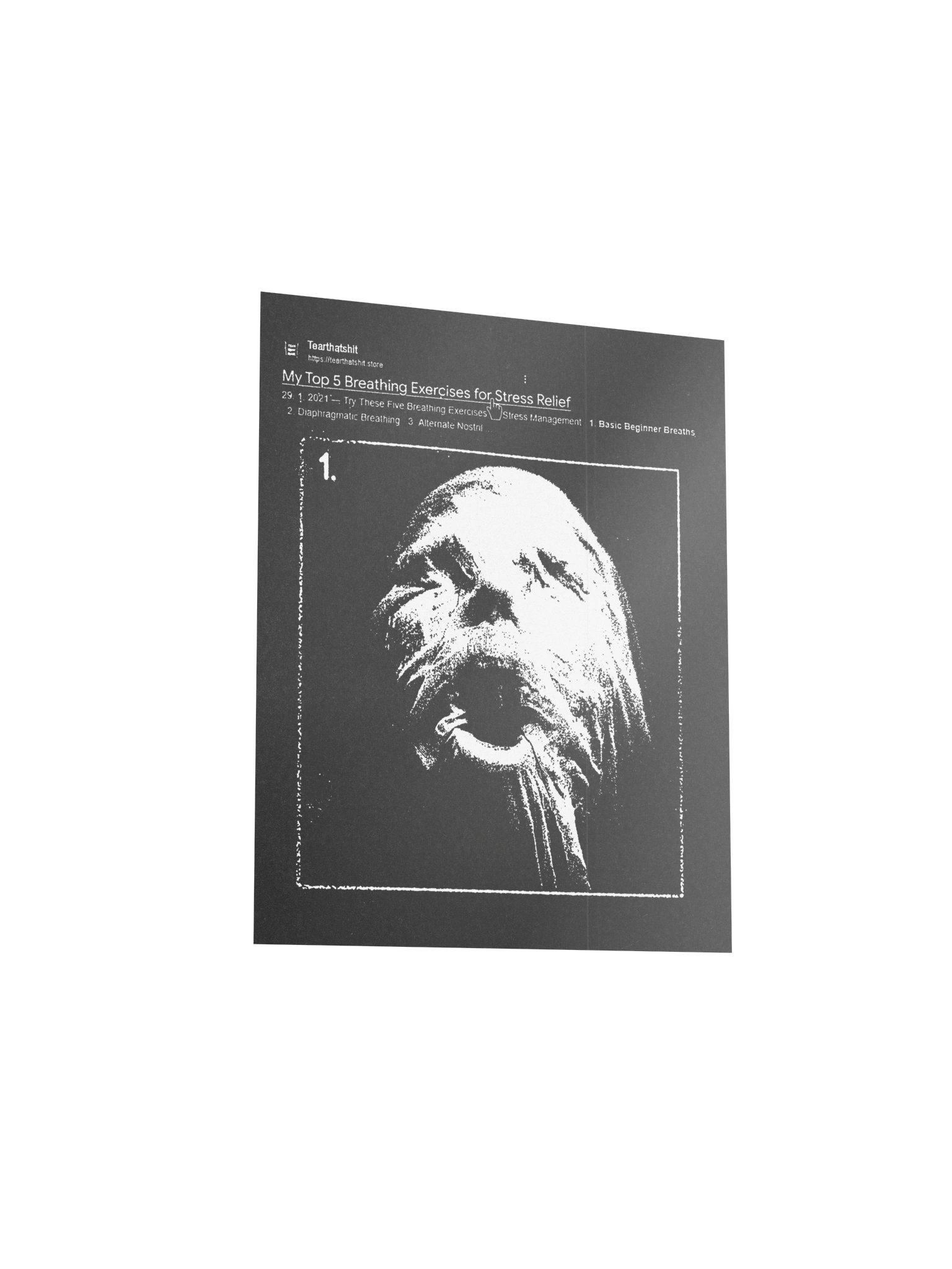 STRESS RELIEF BLACK POSTER product image (6)