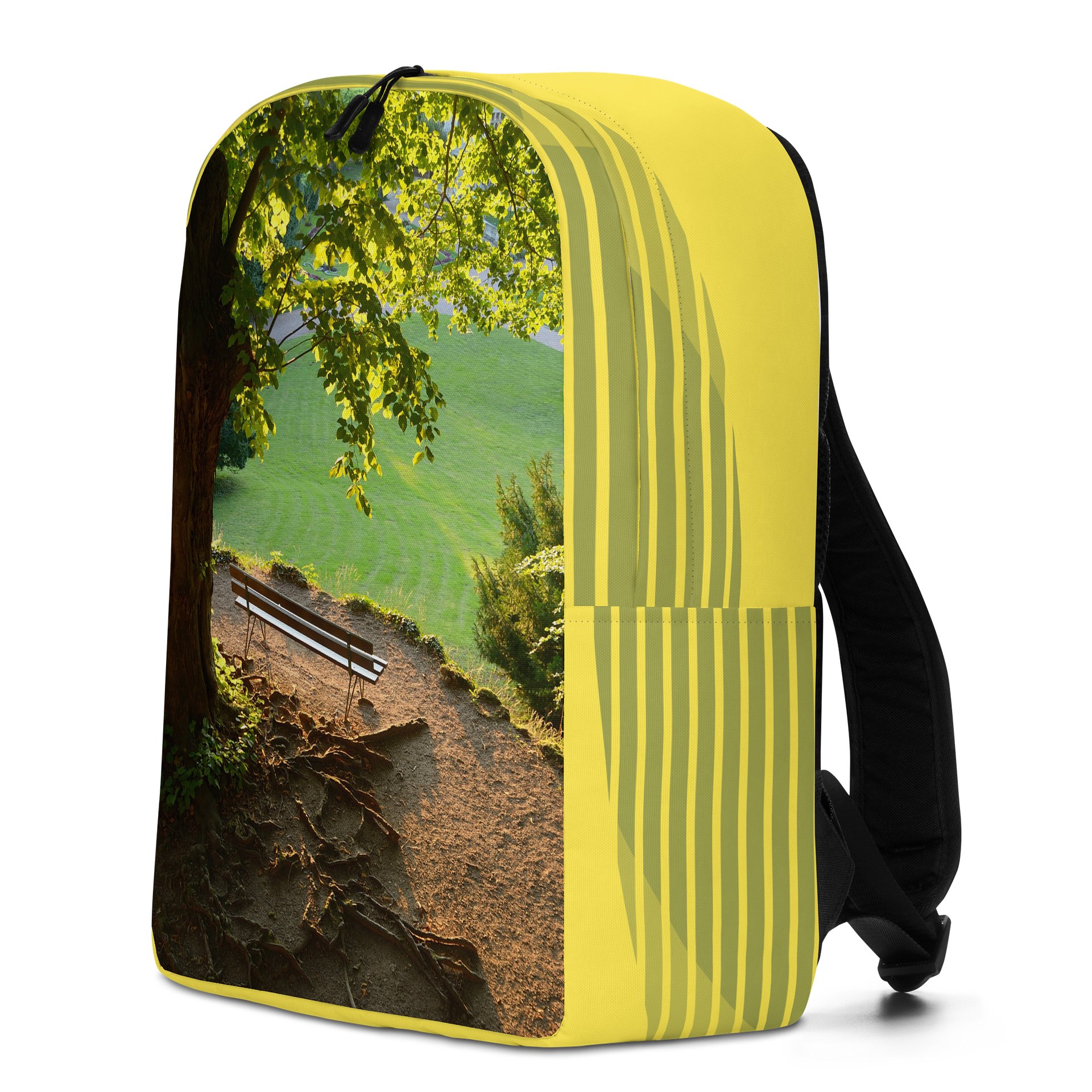 Design-backpack - Park bench under a tree (Light-colored Design) product image (4)