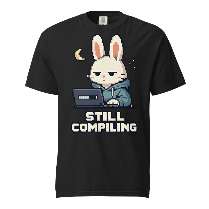 Still Compiling Rabbit T-Shirt product image (1)