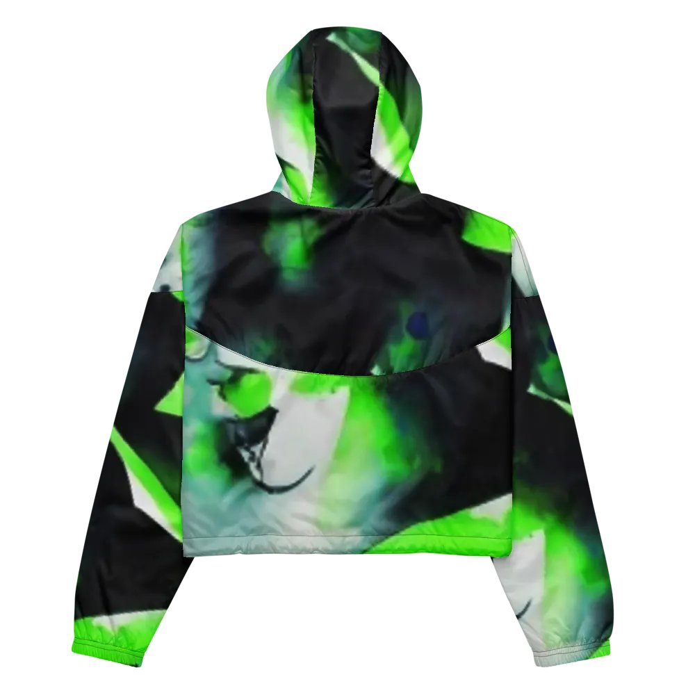 Chaos in Green Women's Windbreaker product image (3)