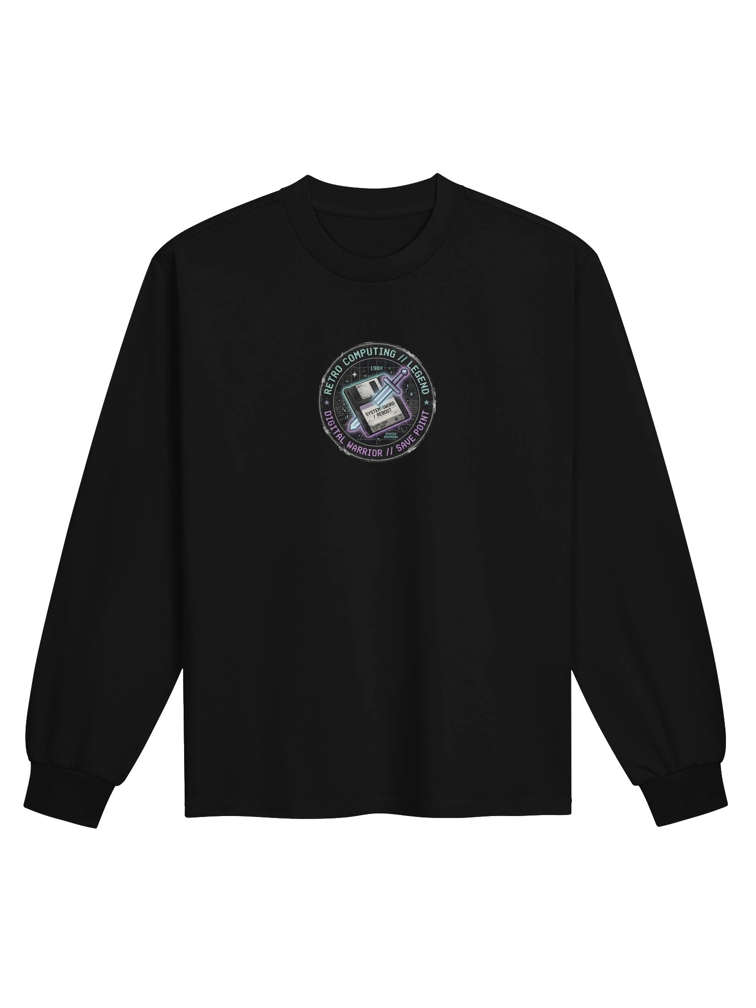 Retro Computing Legend Cyberpunk Badge product image (1)