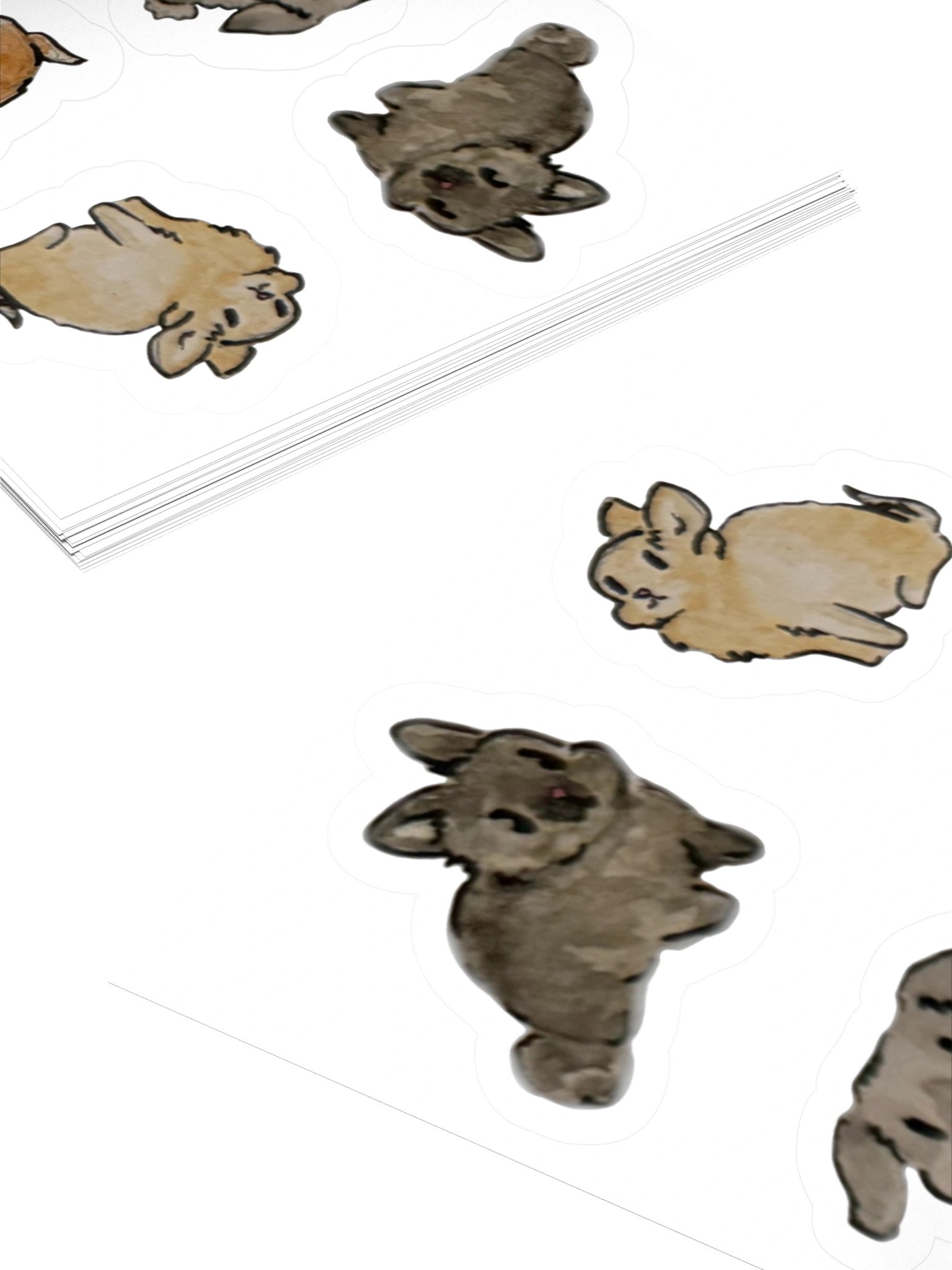 Watercolor Bunny Sticker Set 1 product image (4)