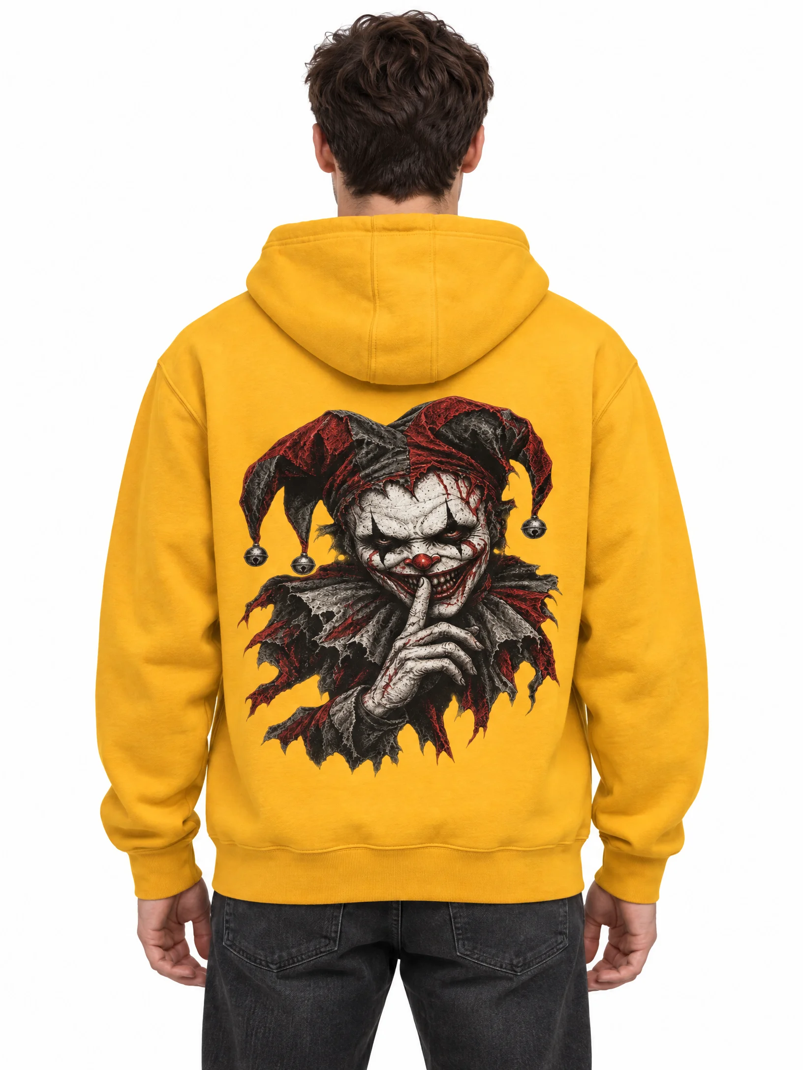 Sinister Harlequin Jester Hoodie | Evil Clown Horror product image (2)