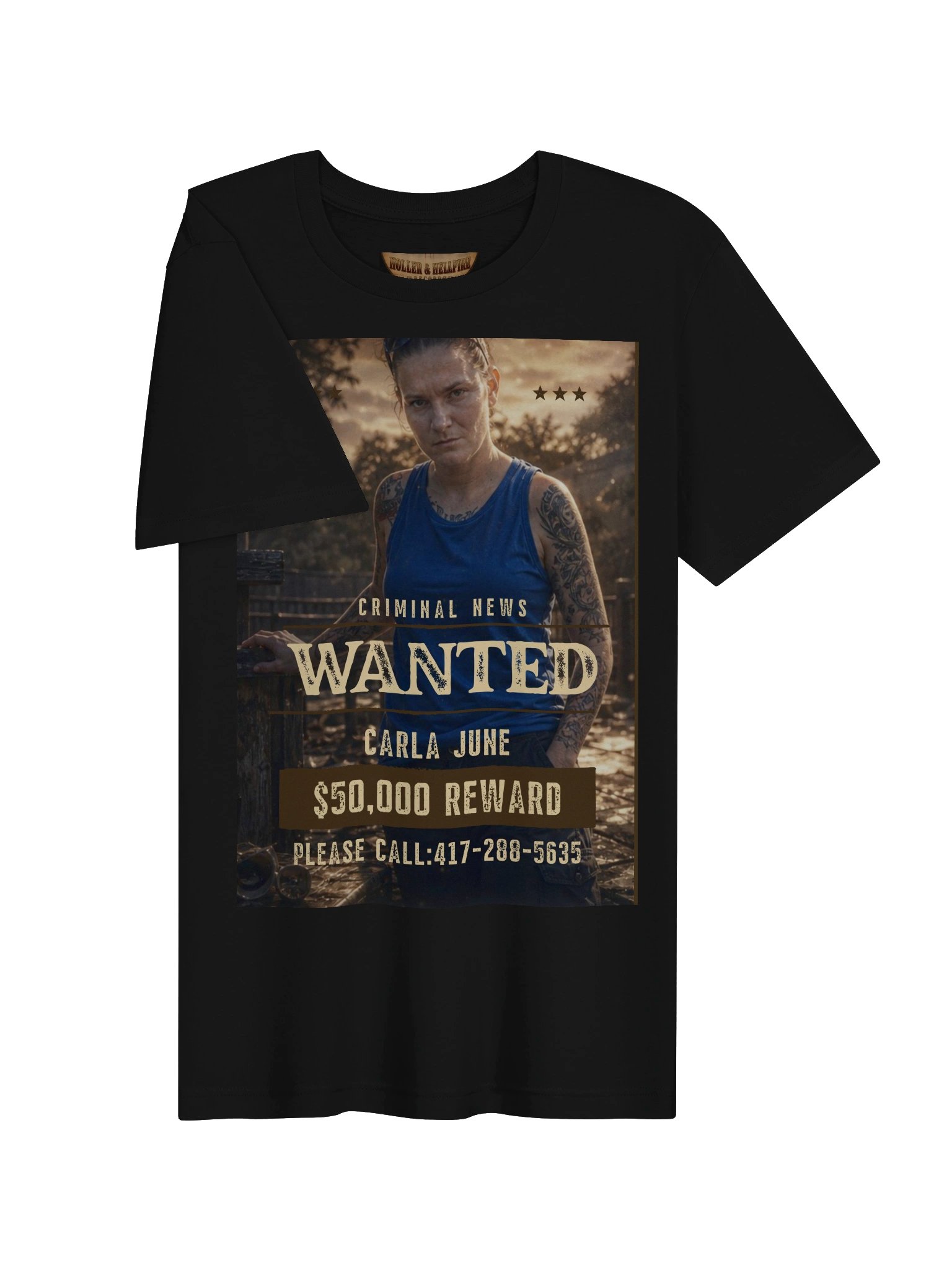 Carla June Wanted Poster Tee product image (3)