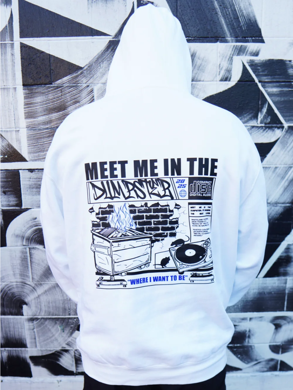 Dumpster Diver Hoodie (White) product image (1)