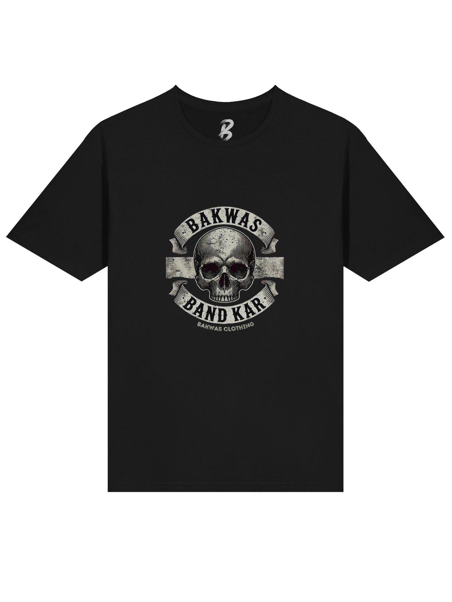 Bakwas Band Kar Skull T Shirt – Desi Streetwear Graphic Tee product image (3)