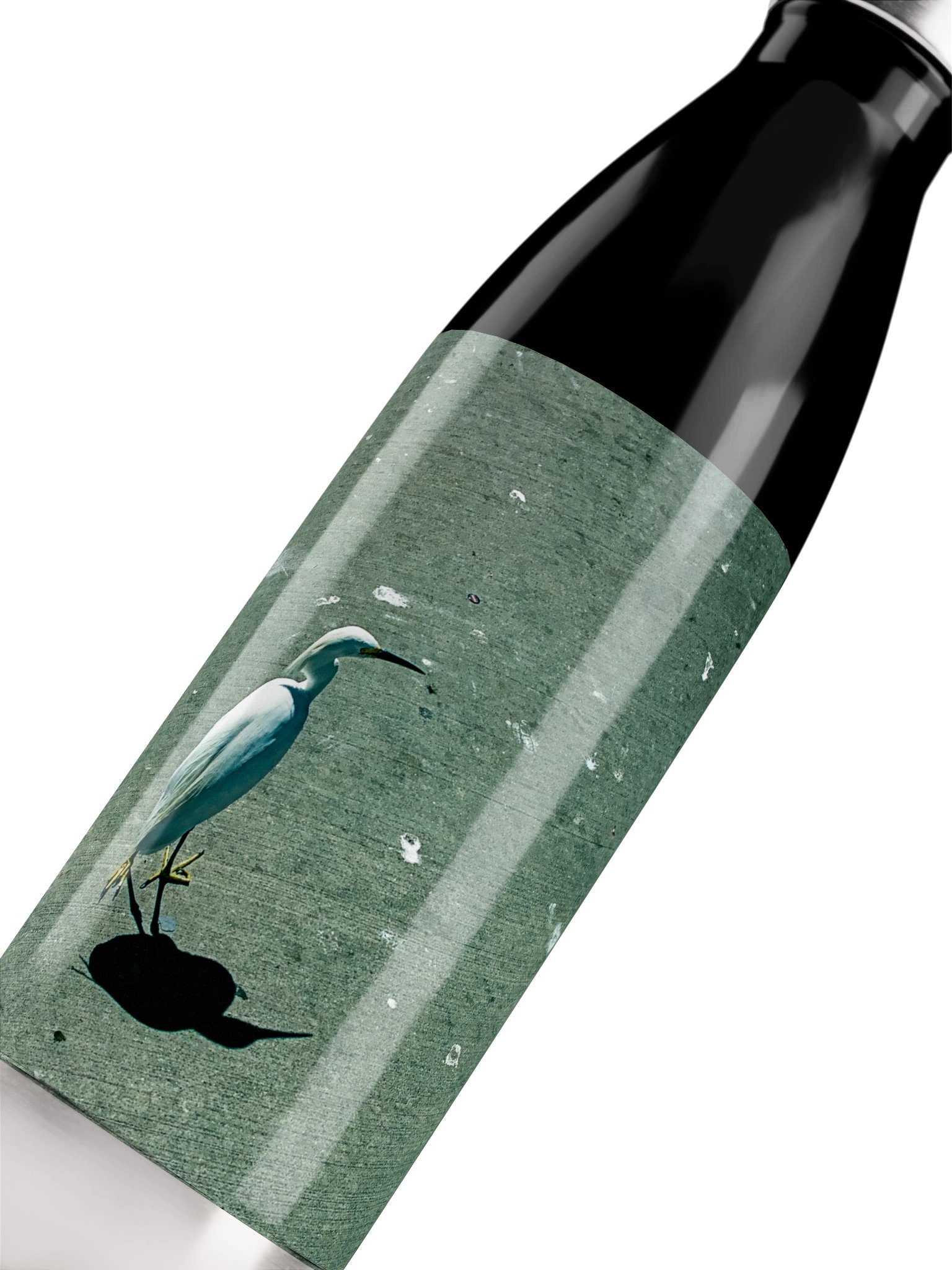 Snowy Egret Stainless Steel Water Bottle product image (9)