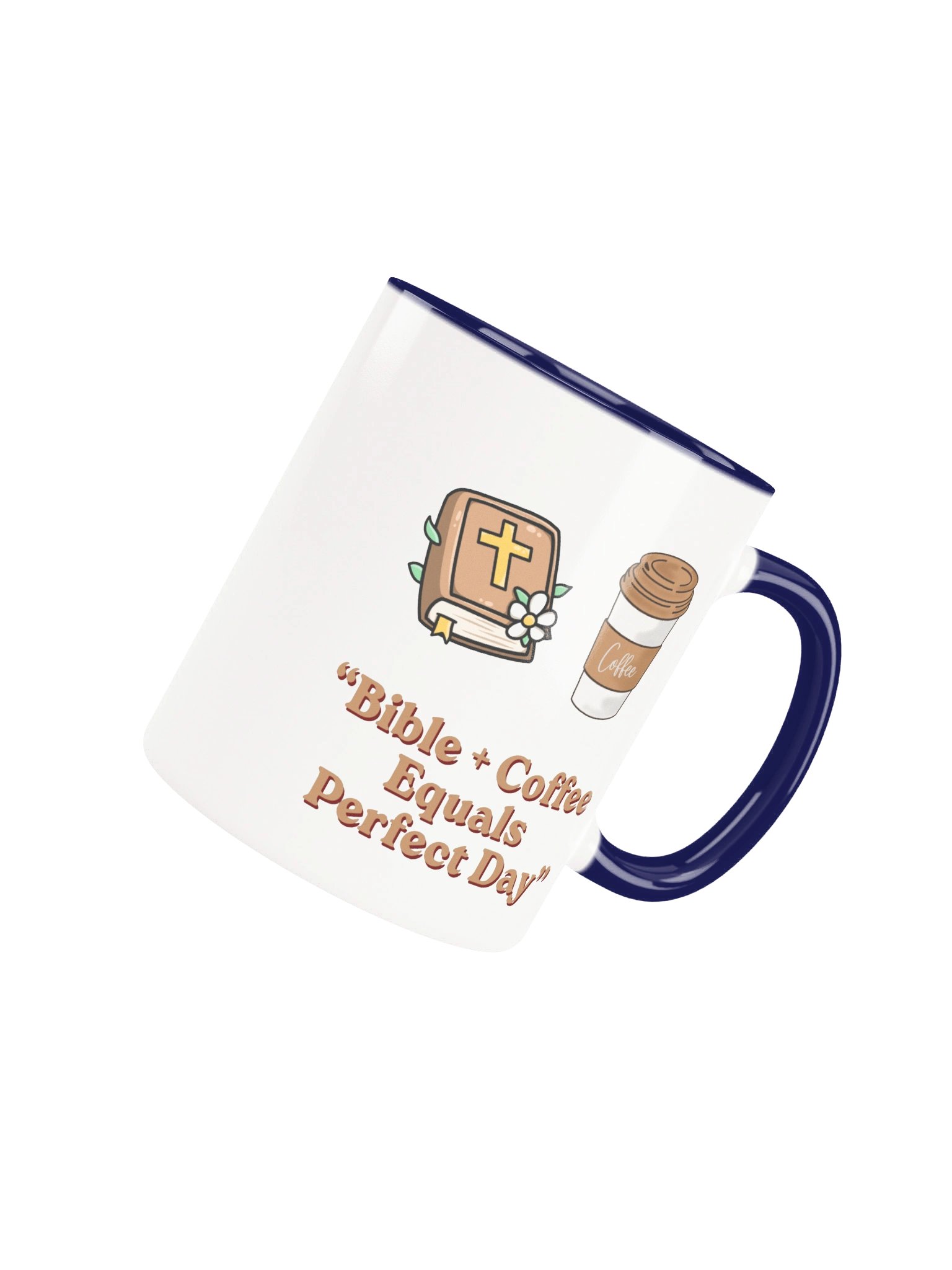 Bible + Coffee = Perfect Day Christian Coffee Mug | Faith-Inspired Gift for Coffee Lovers | Kingdom Life Co. product image (5)