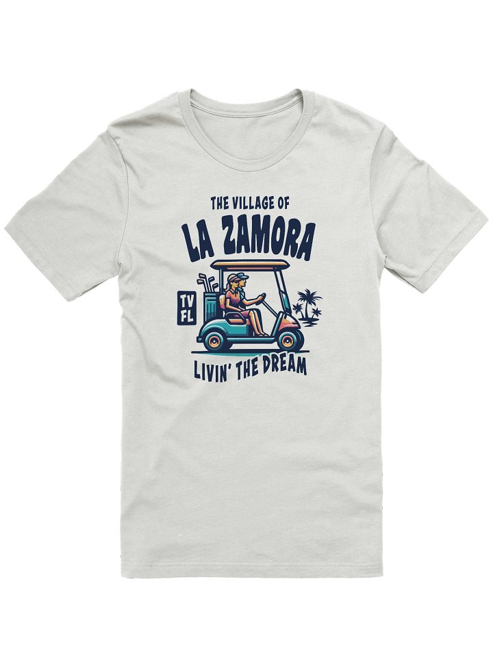 The Village of La Zamora TV FL Golf Cart Design T-Shirt product image (8)