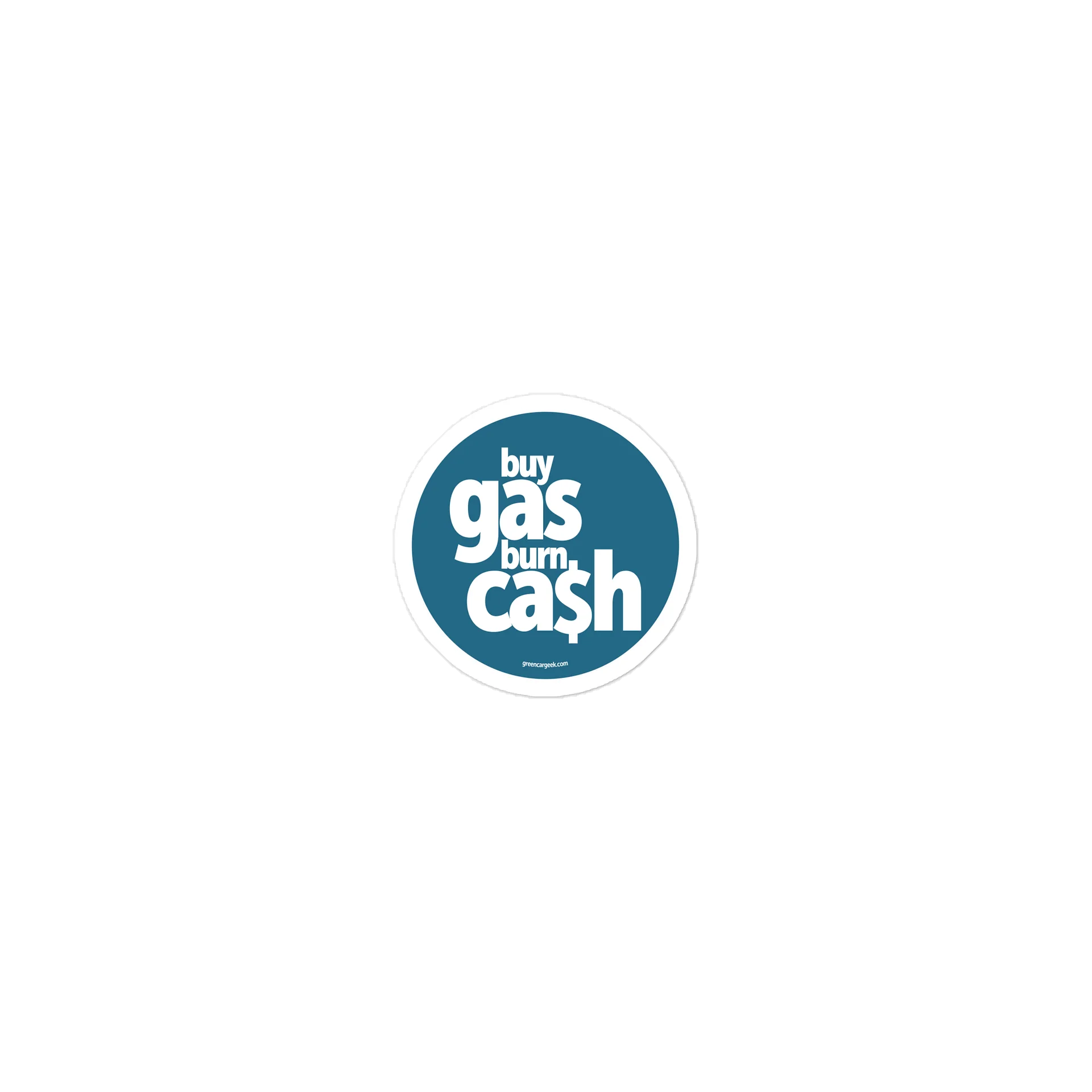 Burn Cash Sticker (Green) product image (1)