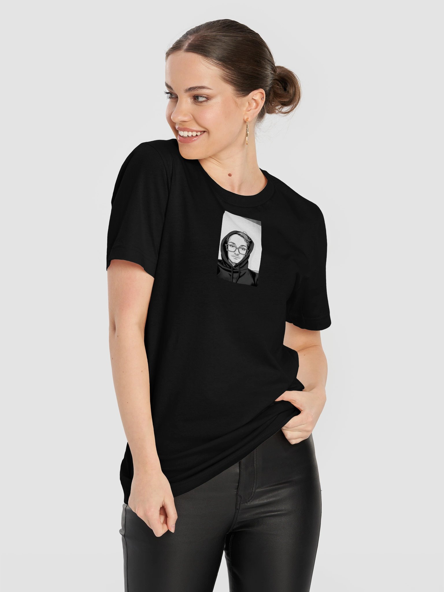 itssCSChris Black and White Cartoon T Shirt product image (11)