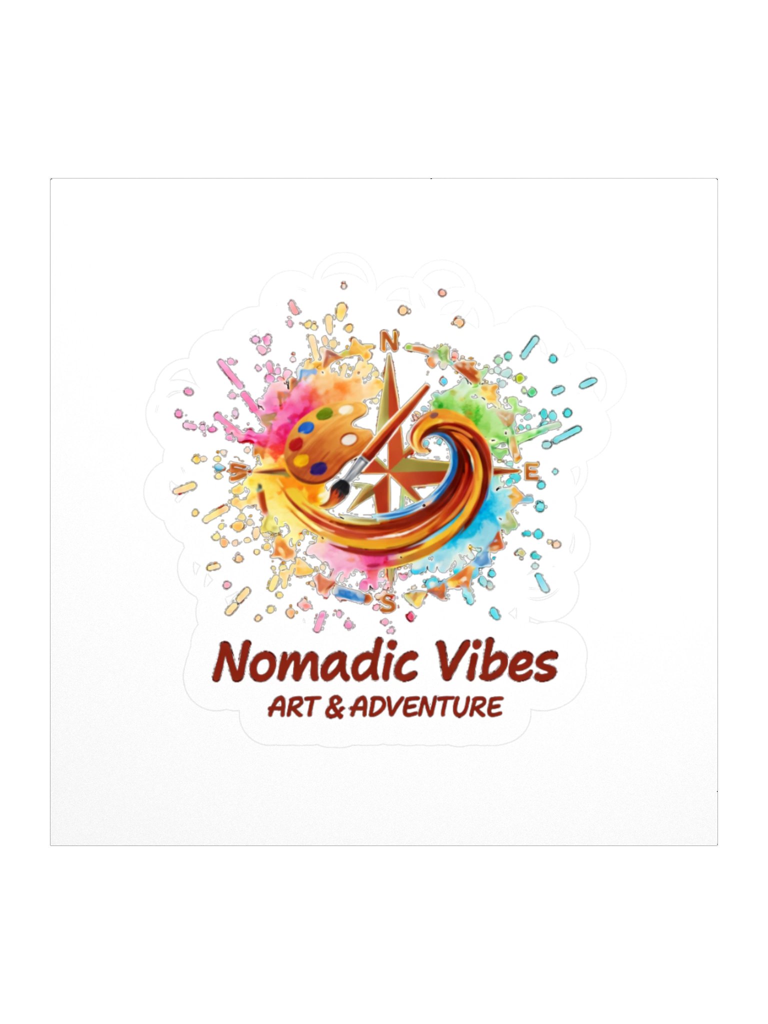 Nomadic Vibes Compass Rose Stickers product image (1)
