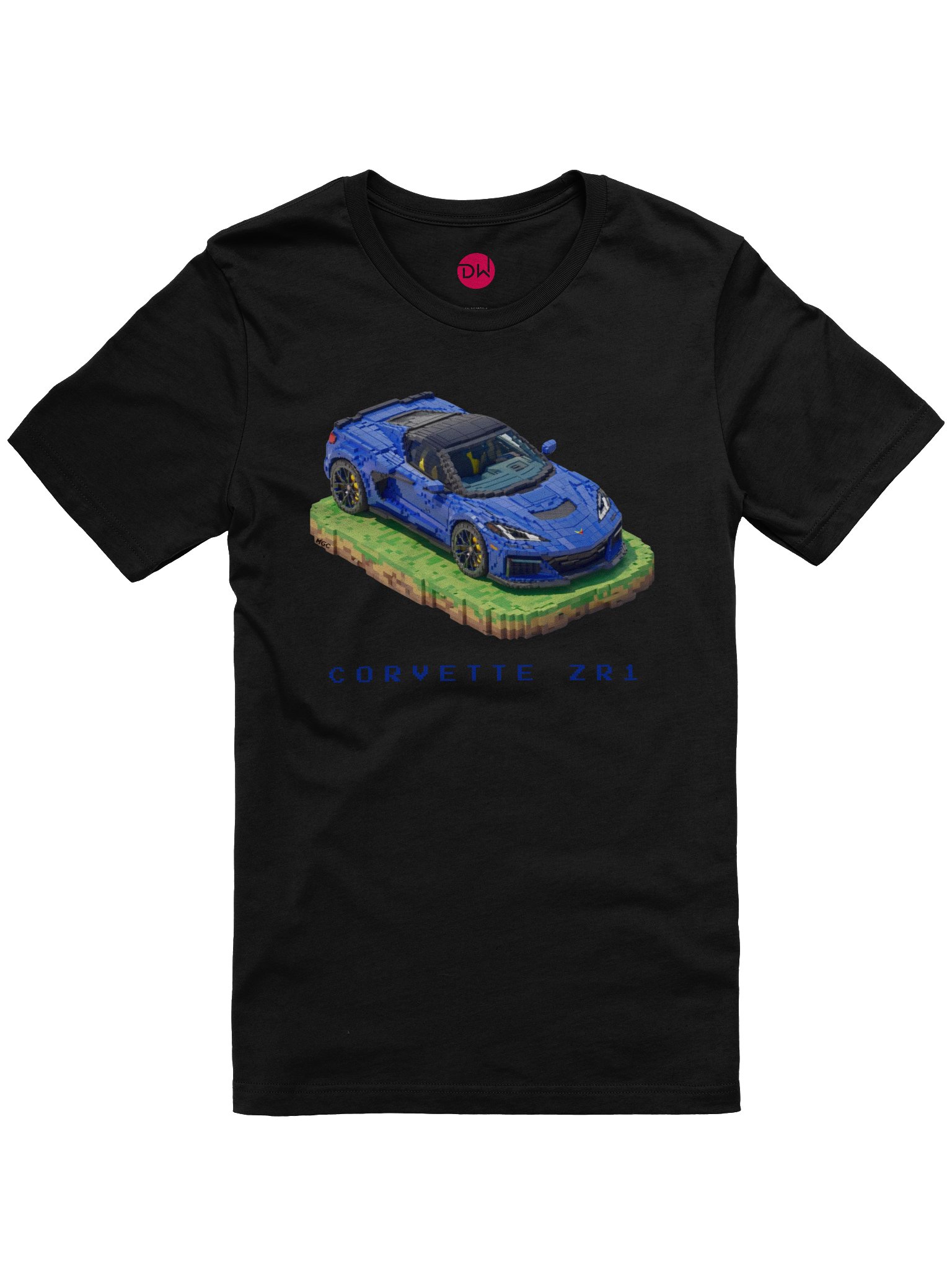 Purple Corvette ZR1 Shirt (Pixel, Retro, Minecraft) product image (3)