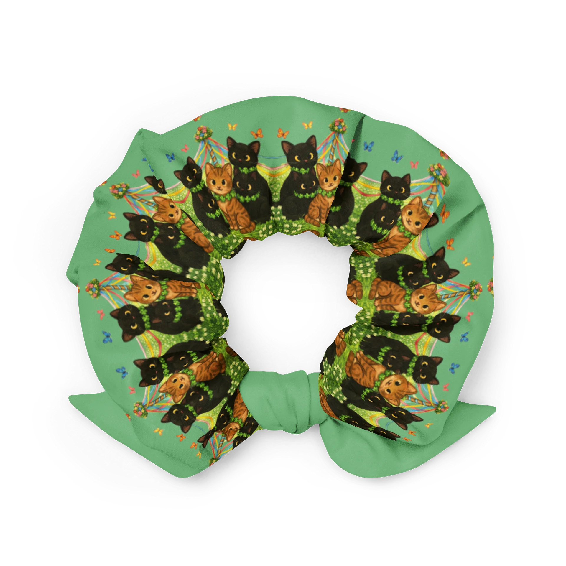 cat brigade spring Scrunchie product image (2)