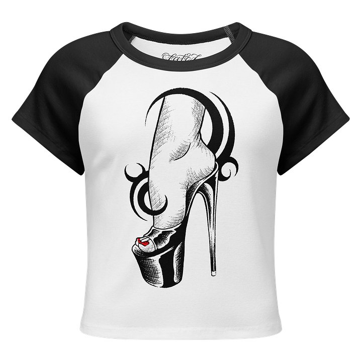 $teppin on money - cropped ringer T product image (1)