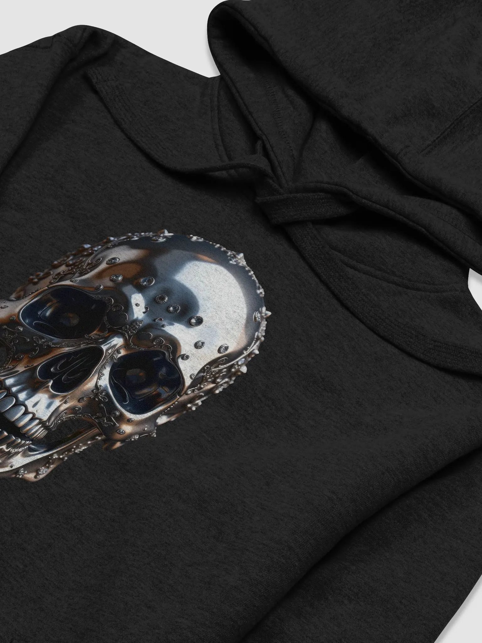 Ornate Skull Jeweled Hoodie product image (4)