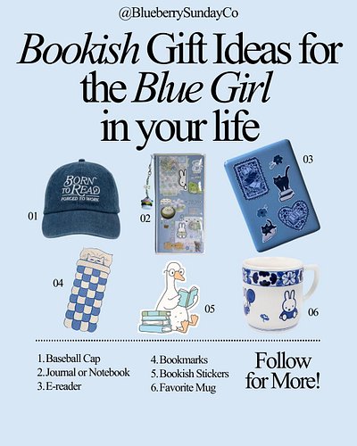 ♡ Bookish Gift Ideas for Every Girlie: Part 1 📚♡

Are you a Blue, Green, Yellow, or Orange Girlie? 💙💚💛🧡
Swipe through for som...