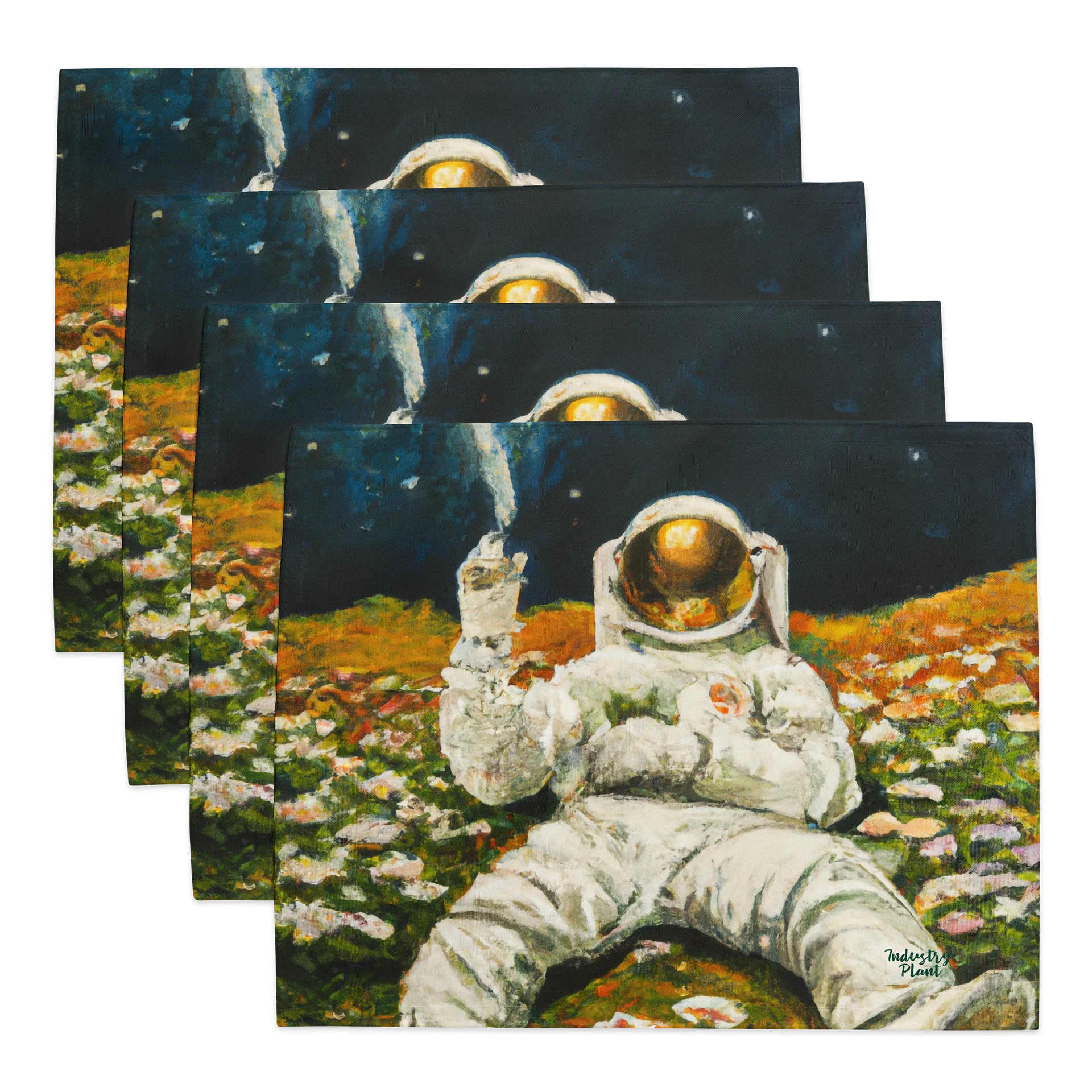 ASTRO STONER ASTRONAUT FINE ART Placemat Set by Industry Plant product image (1)