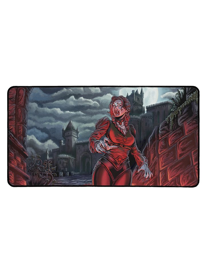 'Castle Vampire' Hand Drawn Playmat by DarkSideTokens! product image (1)