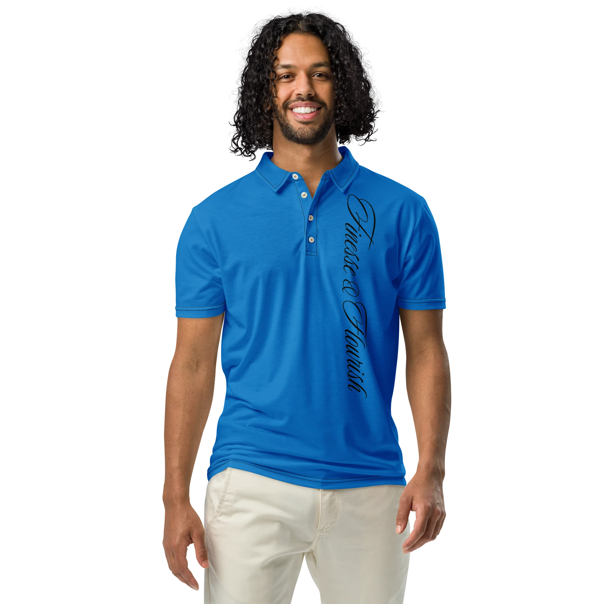 F&F Left Script Slim Fit Polo Shirt (RYL) product image (3)