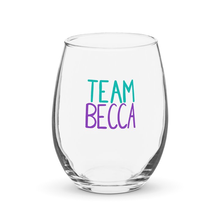 Team Becca Wine Glass product image (1)