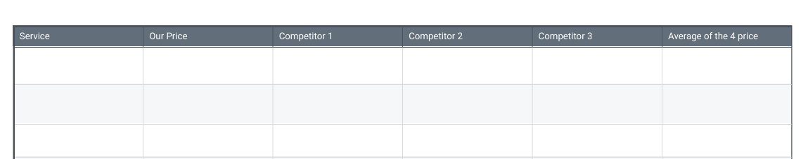 Car Detailing Pricing Worksheets product image (2)