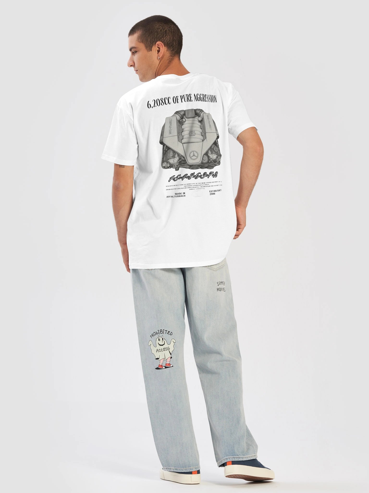 The 6.2L Symphony Tee: White Double-Sided product image (6)