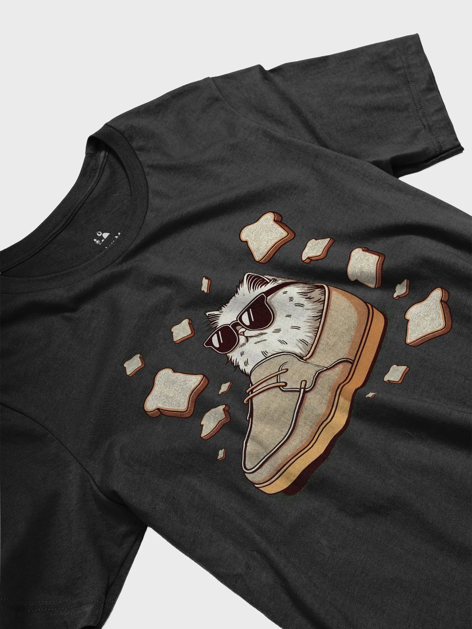 Toast Cat #2 Tee - Dark Colors product image (21)