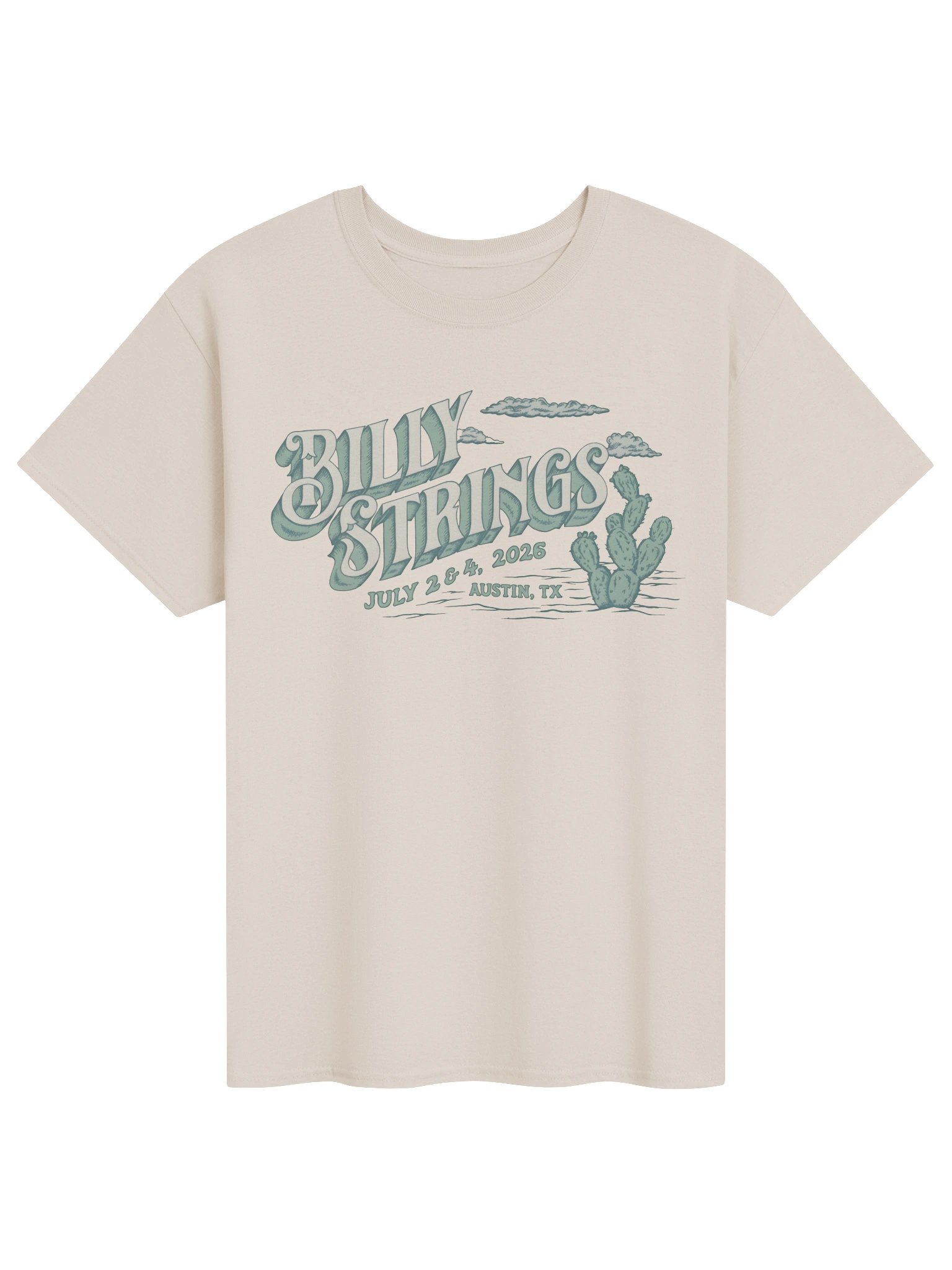 Billy Strings Austin City Cactus Tee Tshirt product image (1)