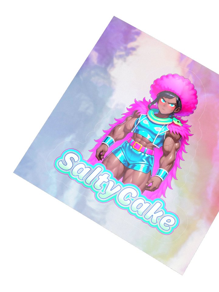 SALTYCAKE PRO Kiss Cut Holographic Sticker product image (5)