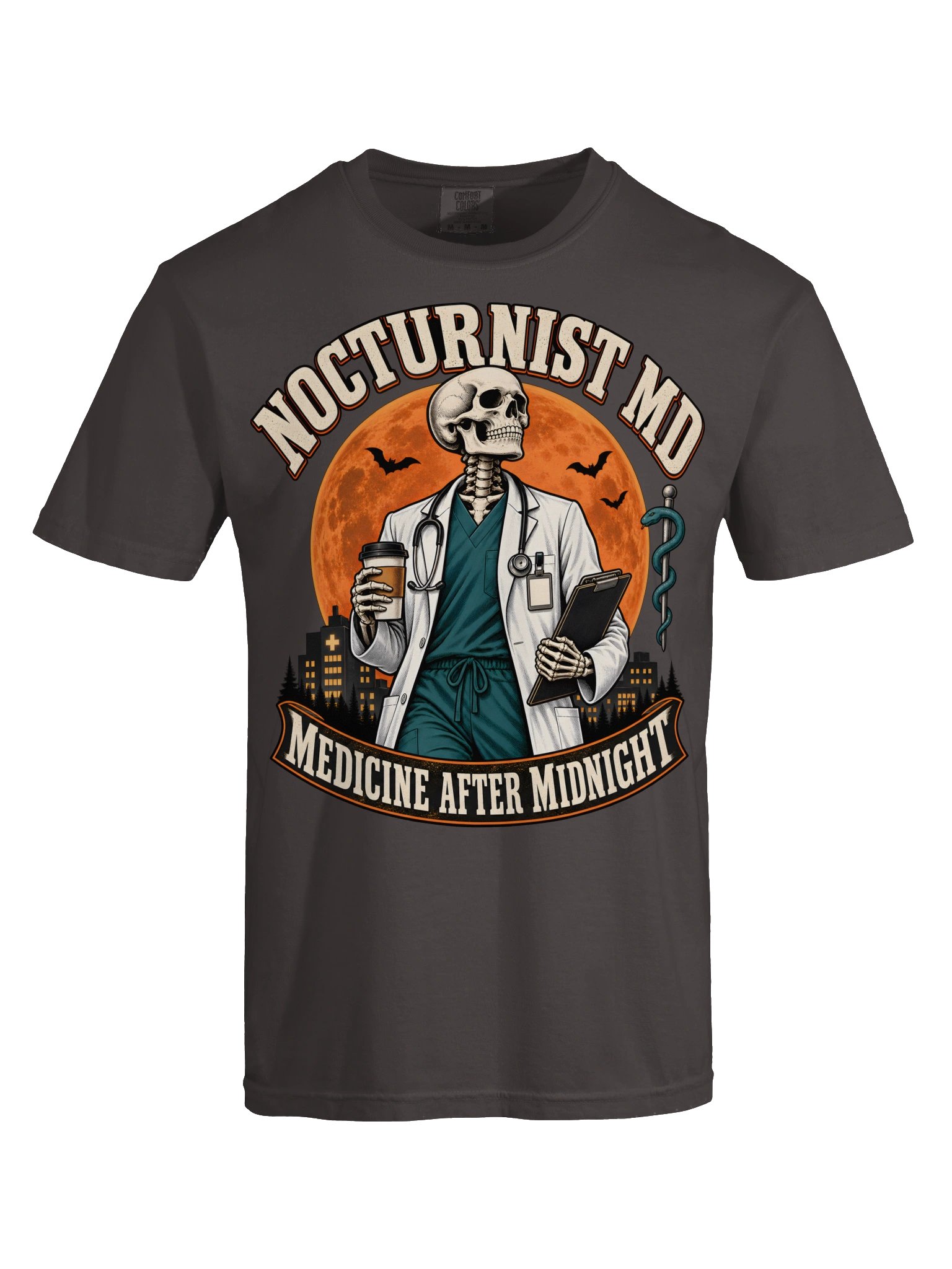 Nocturnist MD—Medicine After Midnight | Physician Shirt product image (9)