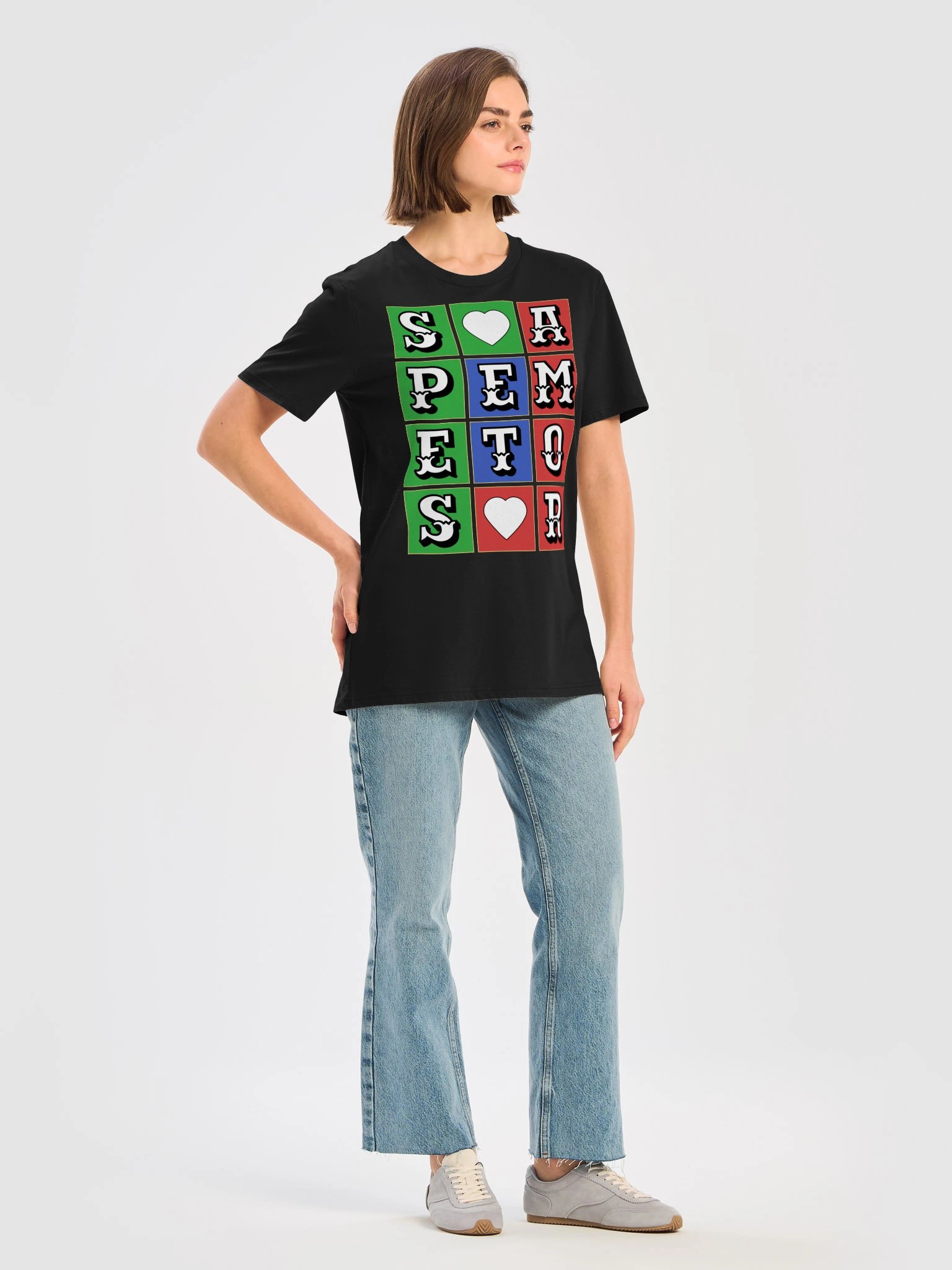 Hope and Love In Latin Quote Unisex Organic Cotton Graphic T-shirt product image (11)