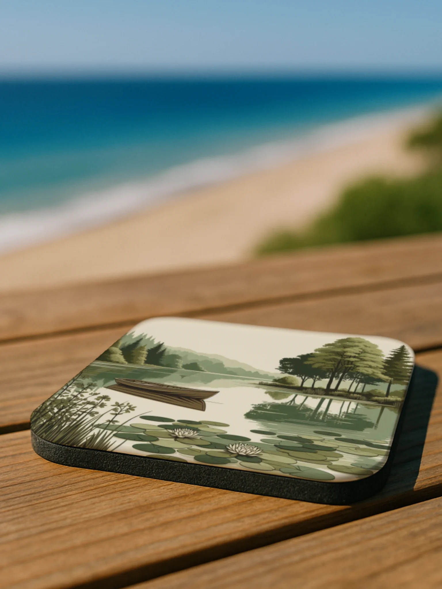 Lily Lake Cork Coaster product image (3)