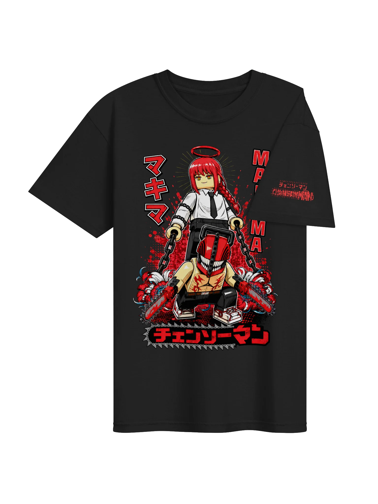Makima Chainsaw Man Lego-Style Anime Tee product image (4)
