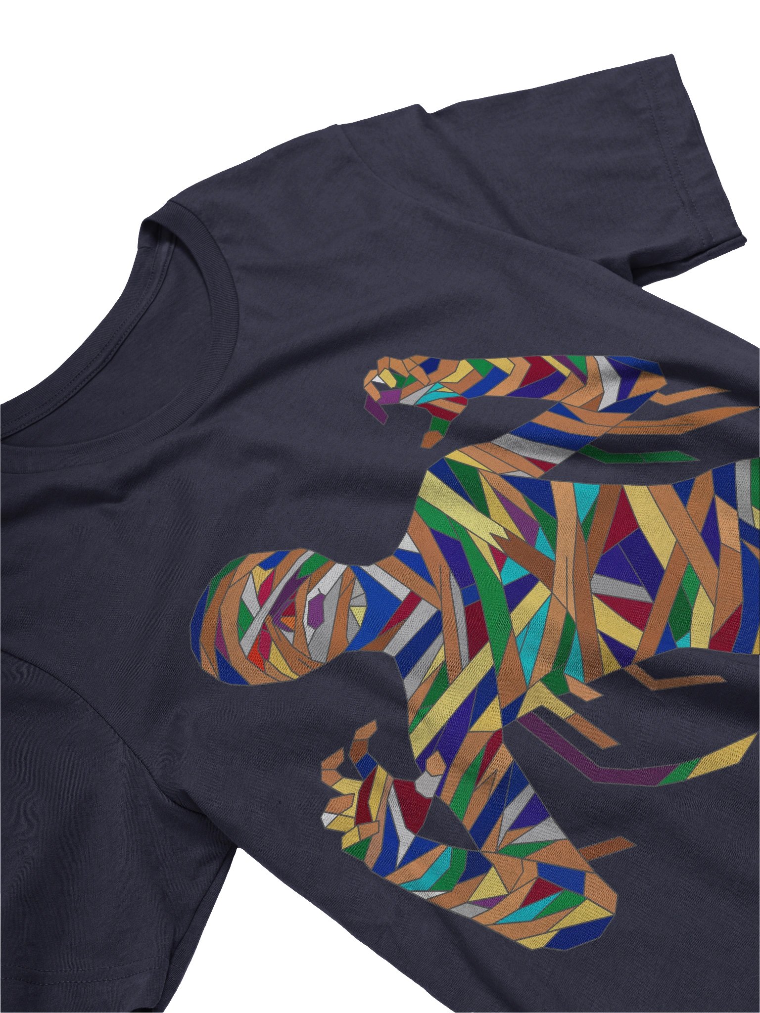 Colorful Geometric Mummy T-Shirt | Abstract Monster Graphic Tee product image (5)