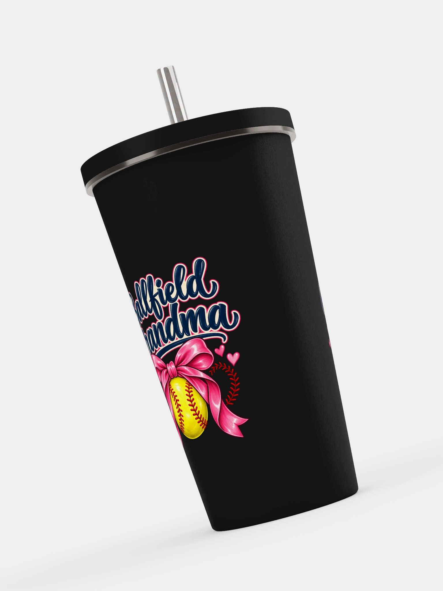 Ballfield Grandma Tumbler | Insulated Cup with Straw product image (7)