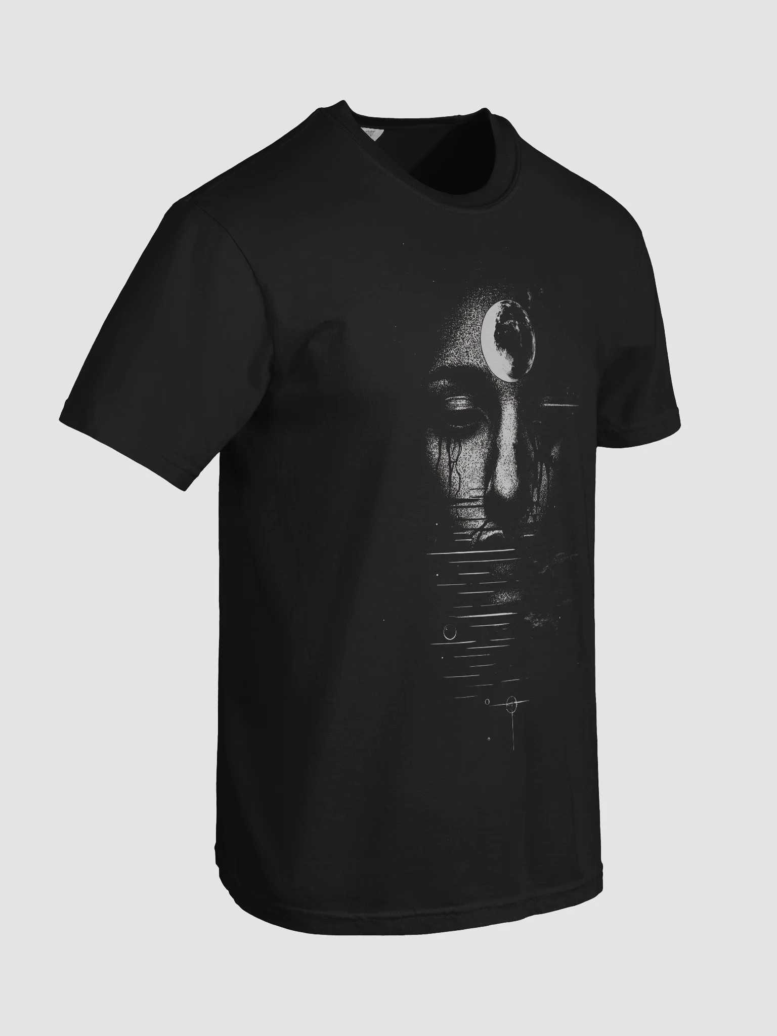 Moon Face Relic Black Short-Sleeve Graphic T-Shirt product image (8)