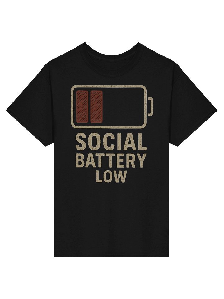 “Social Battery Low Graphic Tee” product image (1)