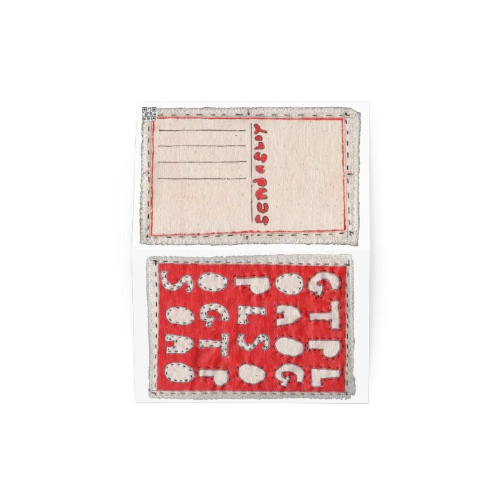 Go Postal Red 6 greeting card product image (2)